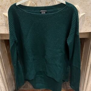Theory Women's Dark Green Crew Neck Sweater